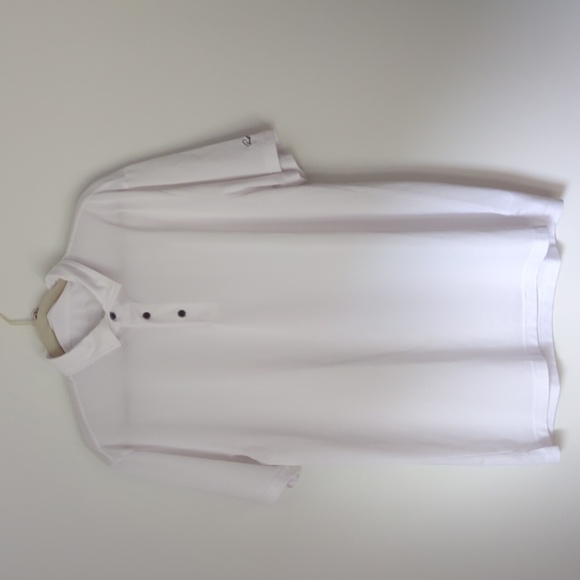 EUC Mens Arnold Palmer White 3 Button Golf Polo Size Large - Picture 1 of 6